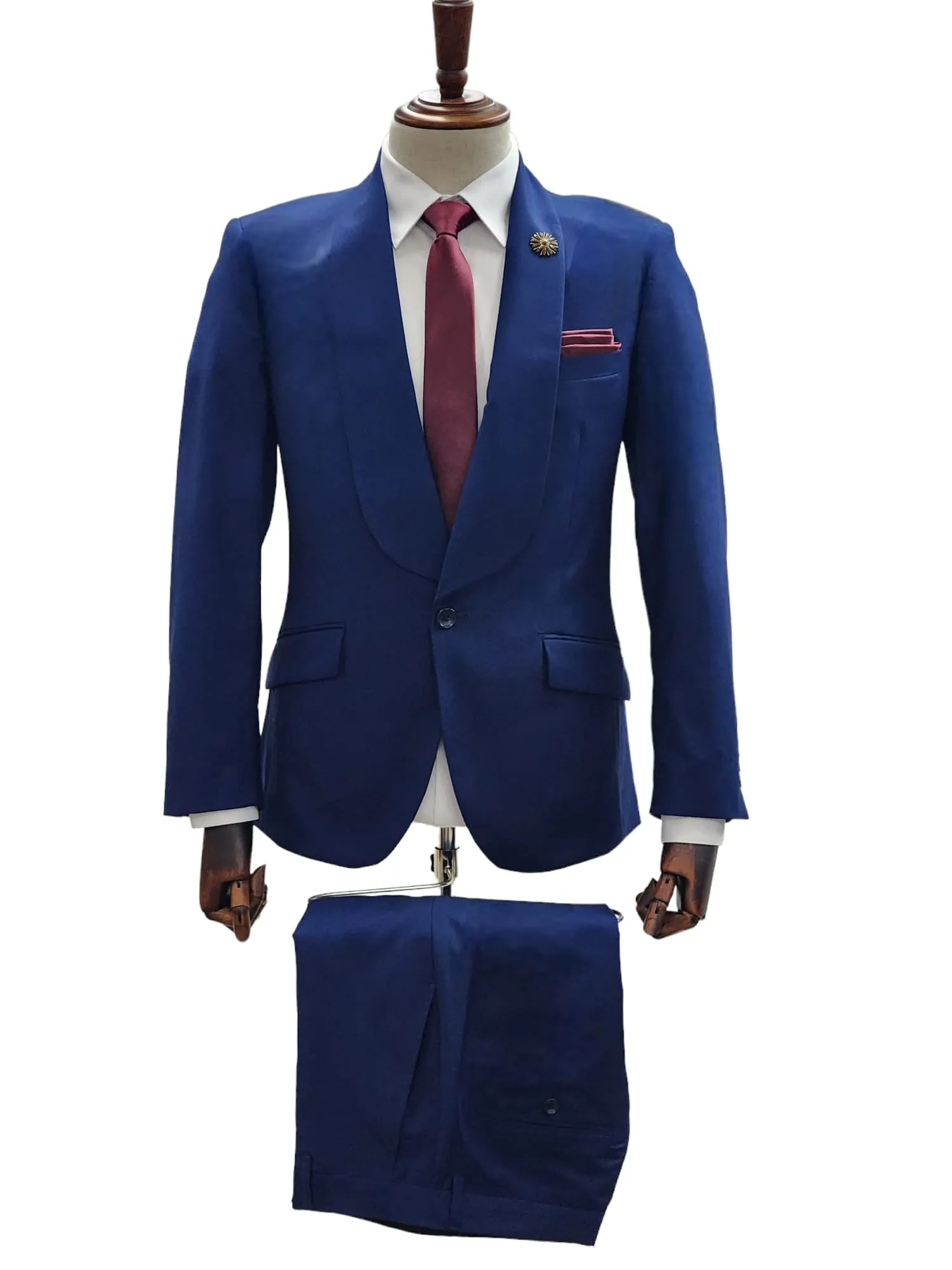 1 Button Slim Fit Suit FF1S-TRS Navy