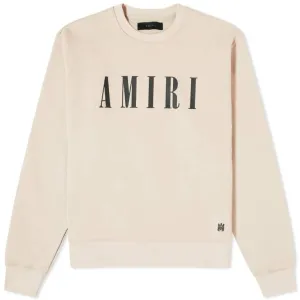 Amiri Core Logo Crew Sweatshirt, beige