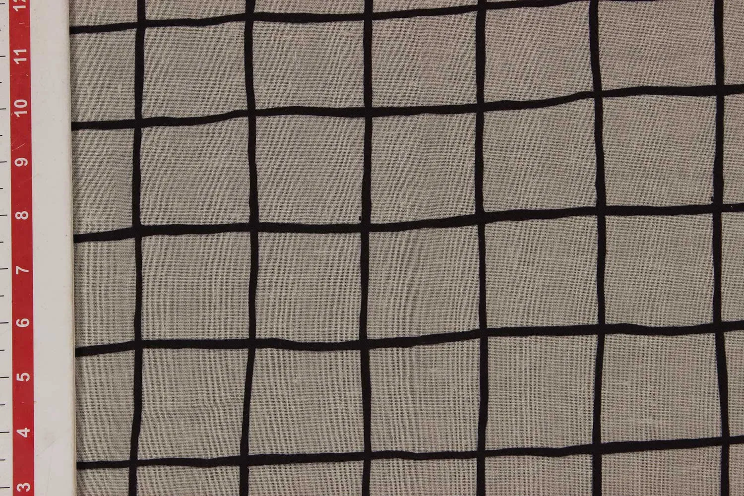 Beige And Black Polyester Fabric