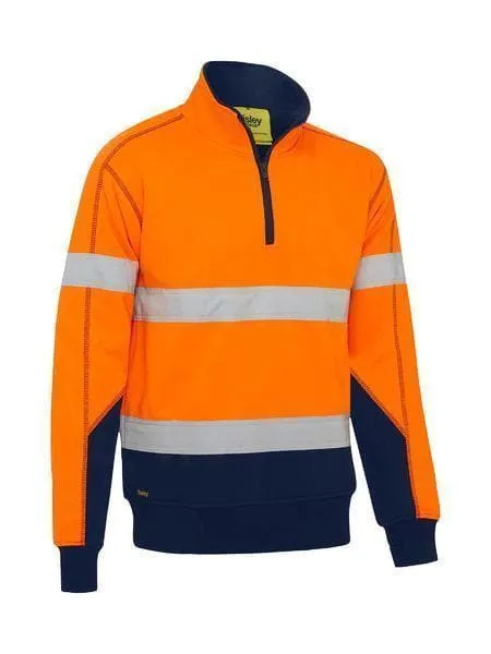 Bisley Taped Hi Vis Fleece Pullover With Sherpa BK6987T