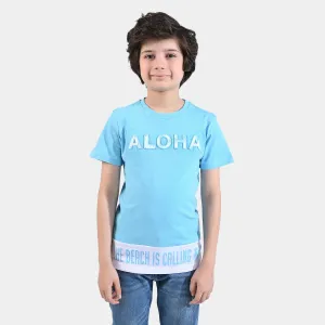 Boys Cotton Jersey T-Shirt H/S Beach Vibes