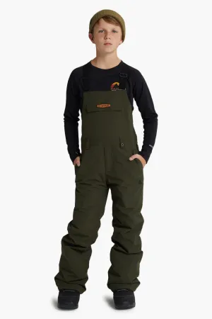 Burton Kids Skylar Bib Pant - Forest Night (Size 10/12 left)