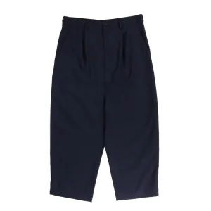 COMME DES GARCONS HOMME P102 PLEATED SUIT PANT NAVY