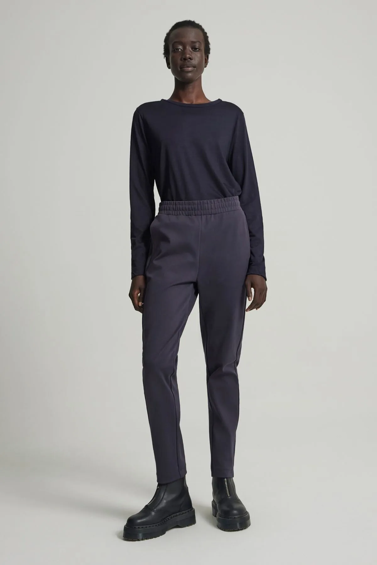 Cub Cotton Ponte Pant in Darkest Navy