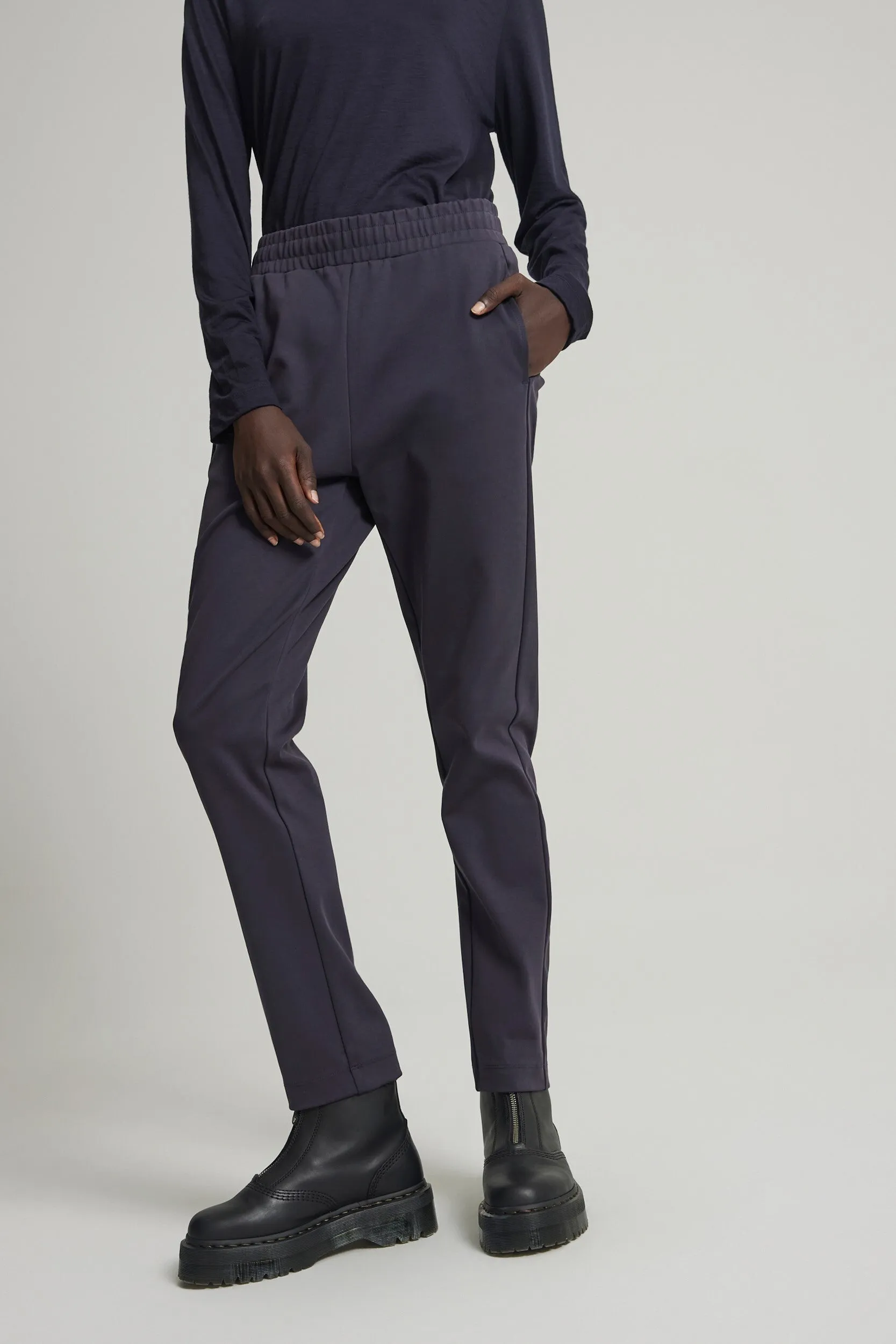 Cub Cotton Ponte Pant in Darkest Navy