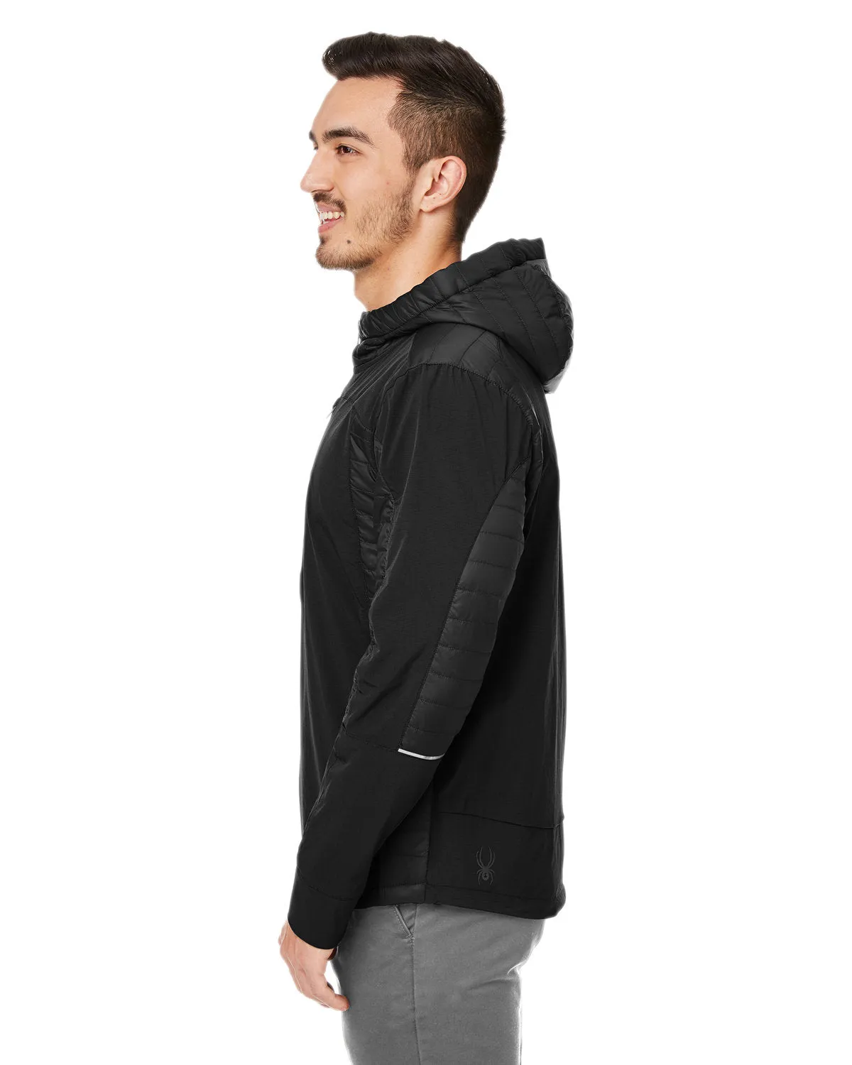 Custom Spyder Men's Powerglyde Jackets, Black