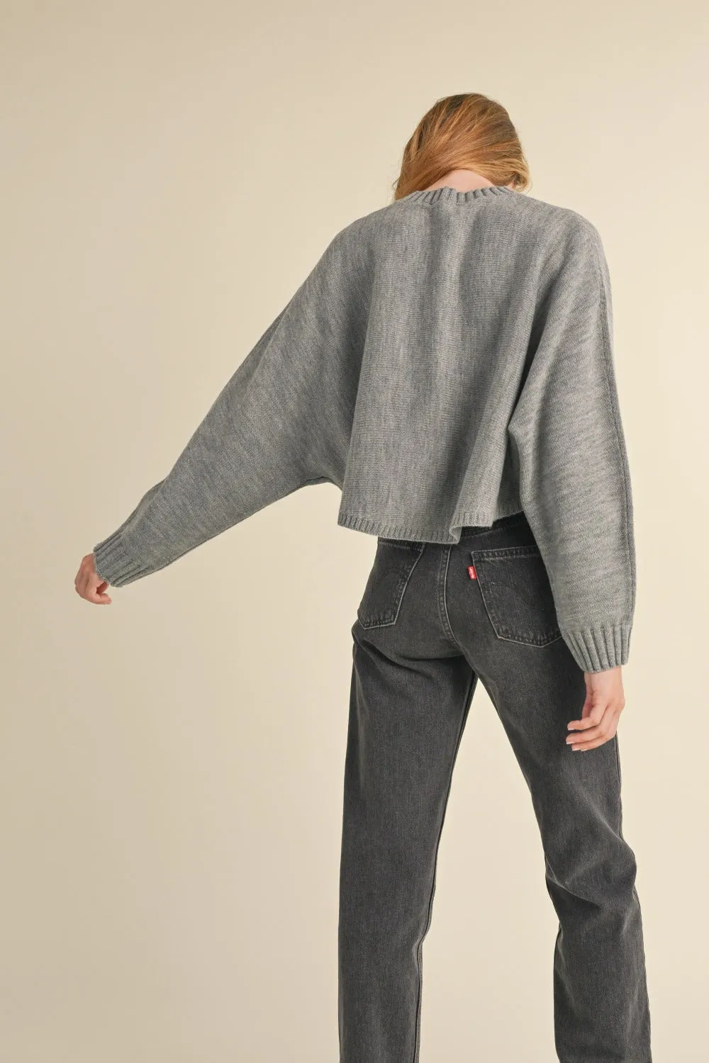 Dream of Me Baby Sweater - Grey