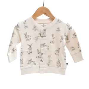 Essentials Fleece Cardigan - Almond Burrowers