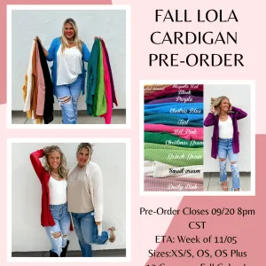 Fall Lola Cardigan Pre-order