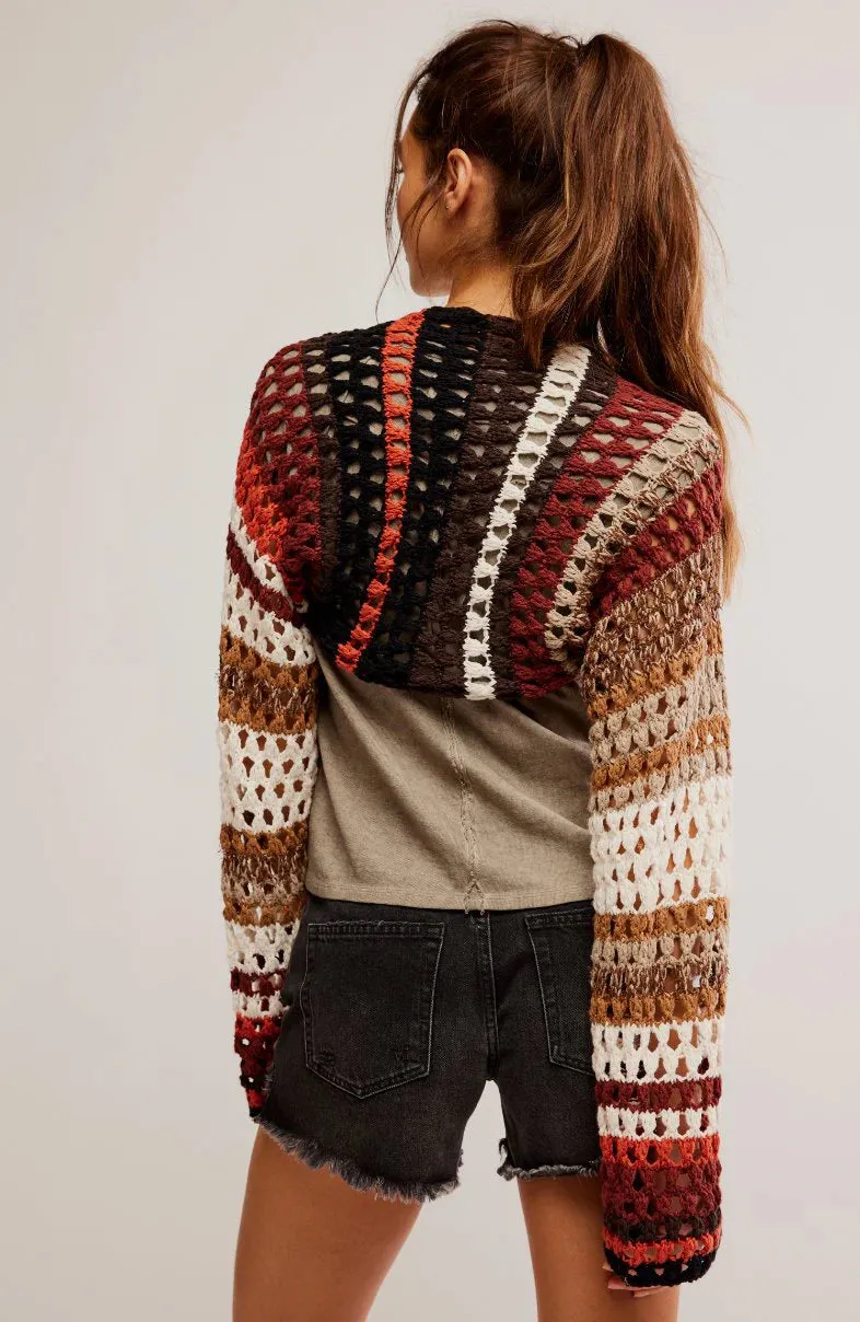 Free People Gia Crochet Shrug