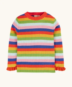 Frugi Zoe Knitted Jumper - Retro Stripe