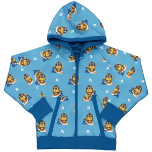 Maxomorra Monkey Organic Cotton Reversible Zip Hoodie