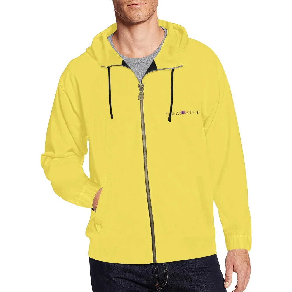 Men's Classic Zip Hoodie - Yellow