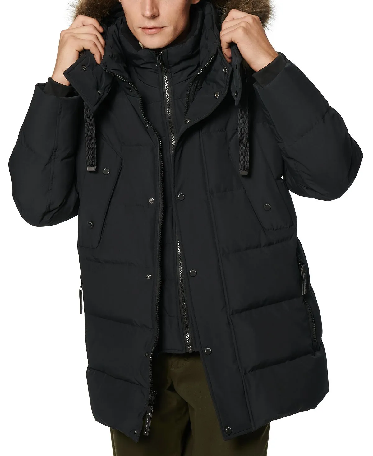 Men's down parka gattaca Marc New York, black