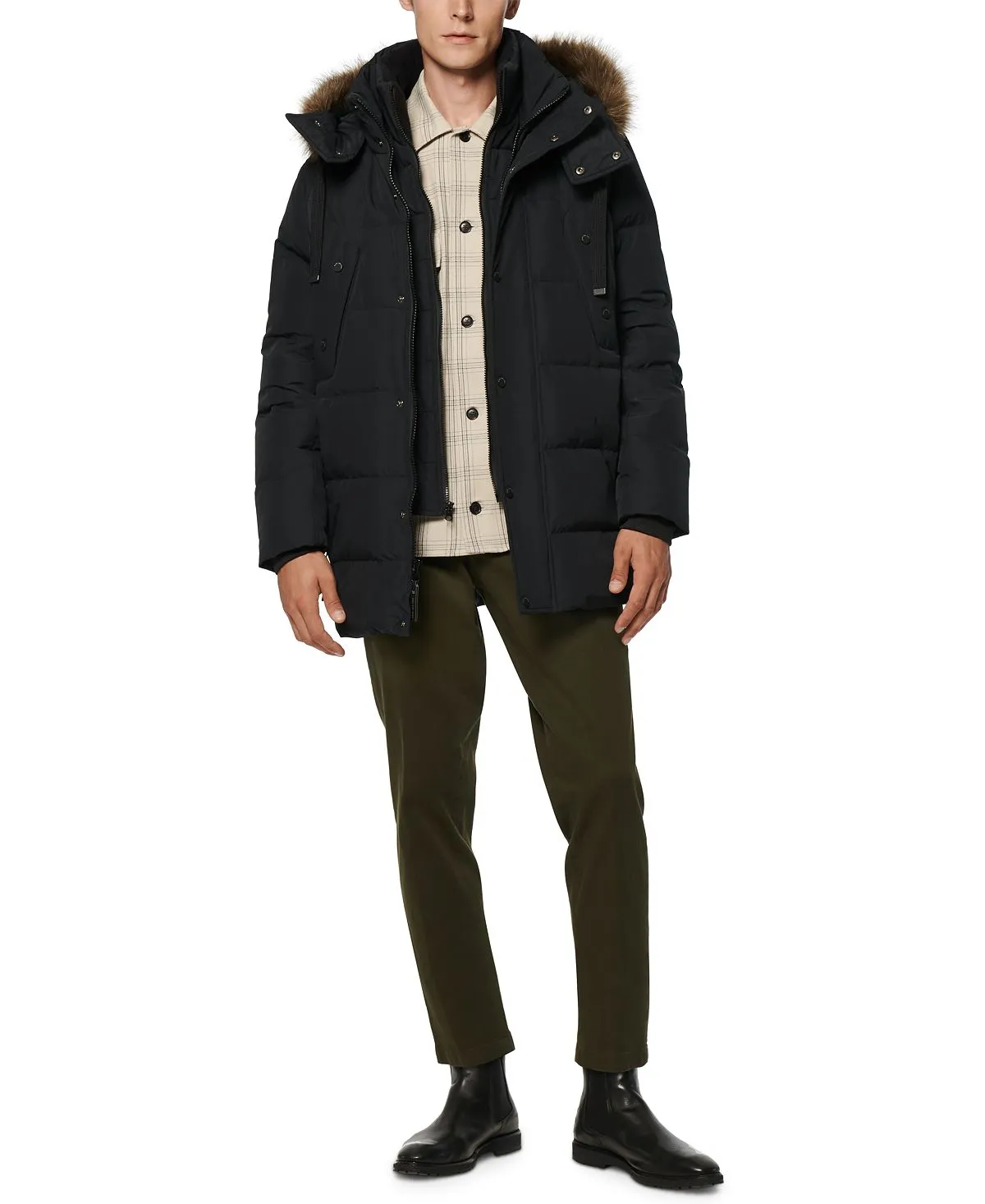 Men's down parka gattaca Marc New York, black