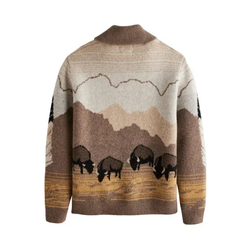 Men's In Their Element Sweater - Tan Buffalo