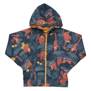 Meyadey Humorous Howler Lined Zip Hoodie