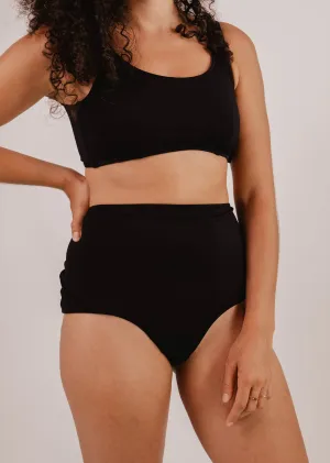 Paloma Black High Waist Bikini Bottom