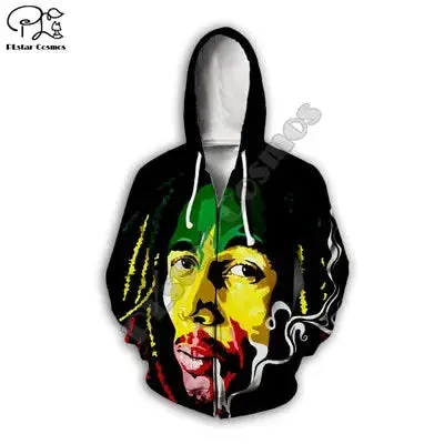 PLstar Cosmos Reggae Bob Marley Tracksuit 3D Printed Hoodie/Sweatshirt/Jacket/Men Women Hiphop Casual New Fashion Style-5