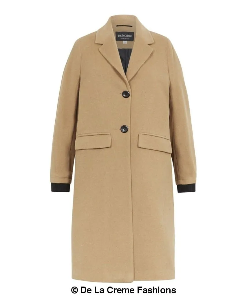 (PRE-ORDER) Womens Wool Blend Winter Warm Knee Length Coat