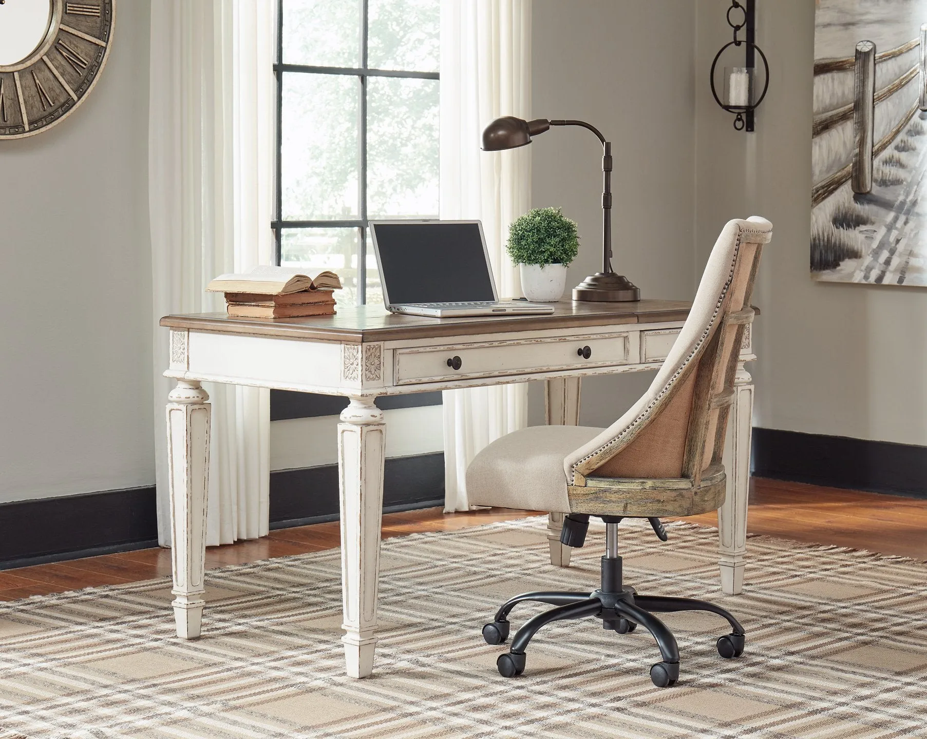 Realyn 2-Piece Home Office Lift Top Desk