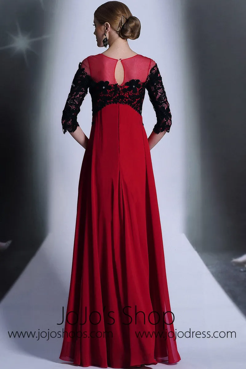 Red And Black Formal Prom Evening Dress DQ831062