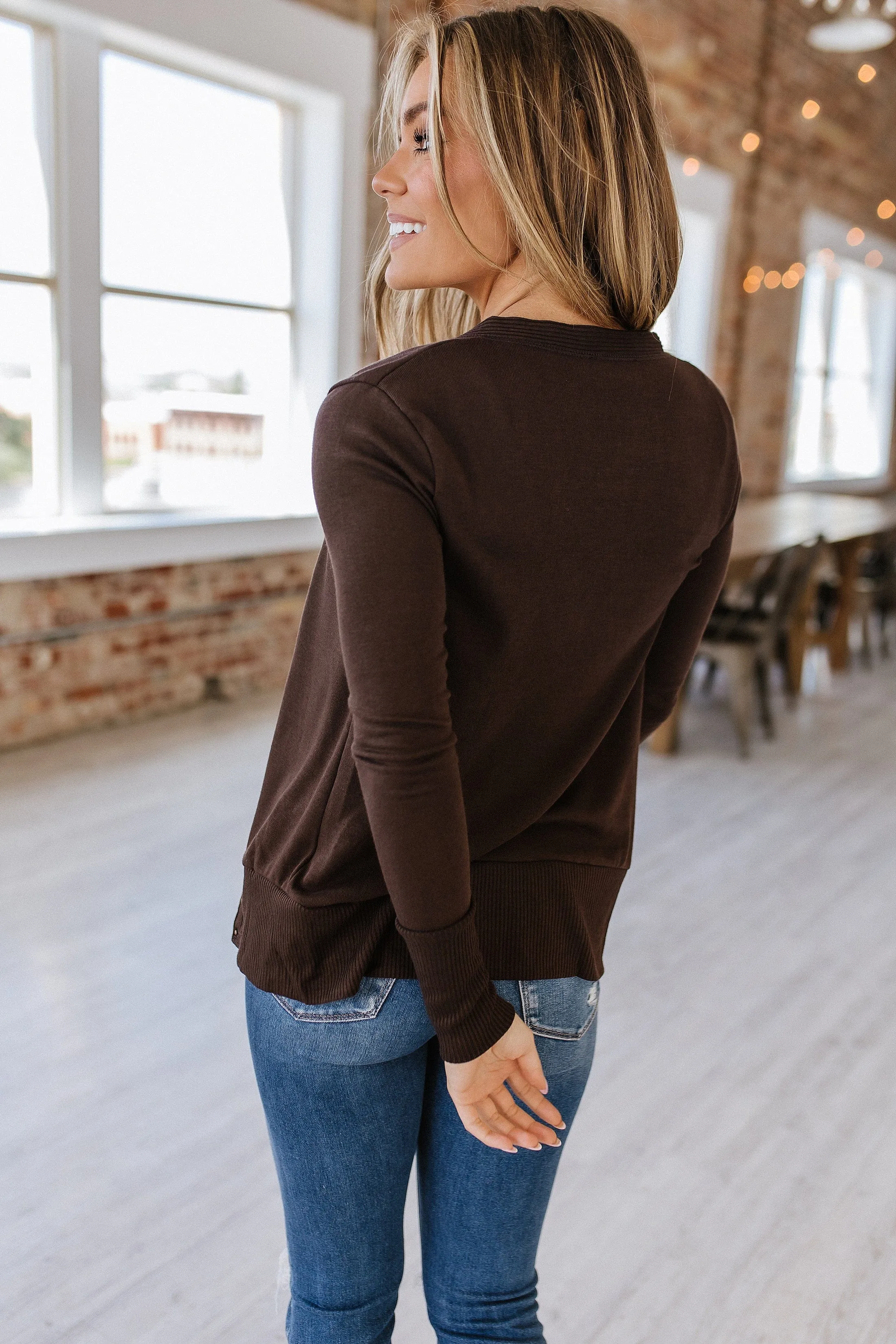 Ribbed Snap Cardigan | S-XL