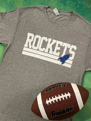 Rockets Spirit Wear - Vintage Stripe Design