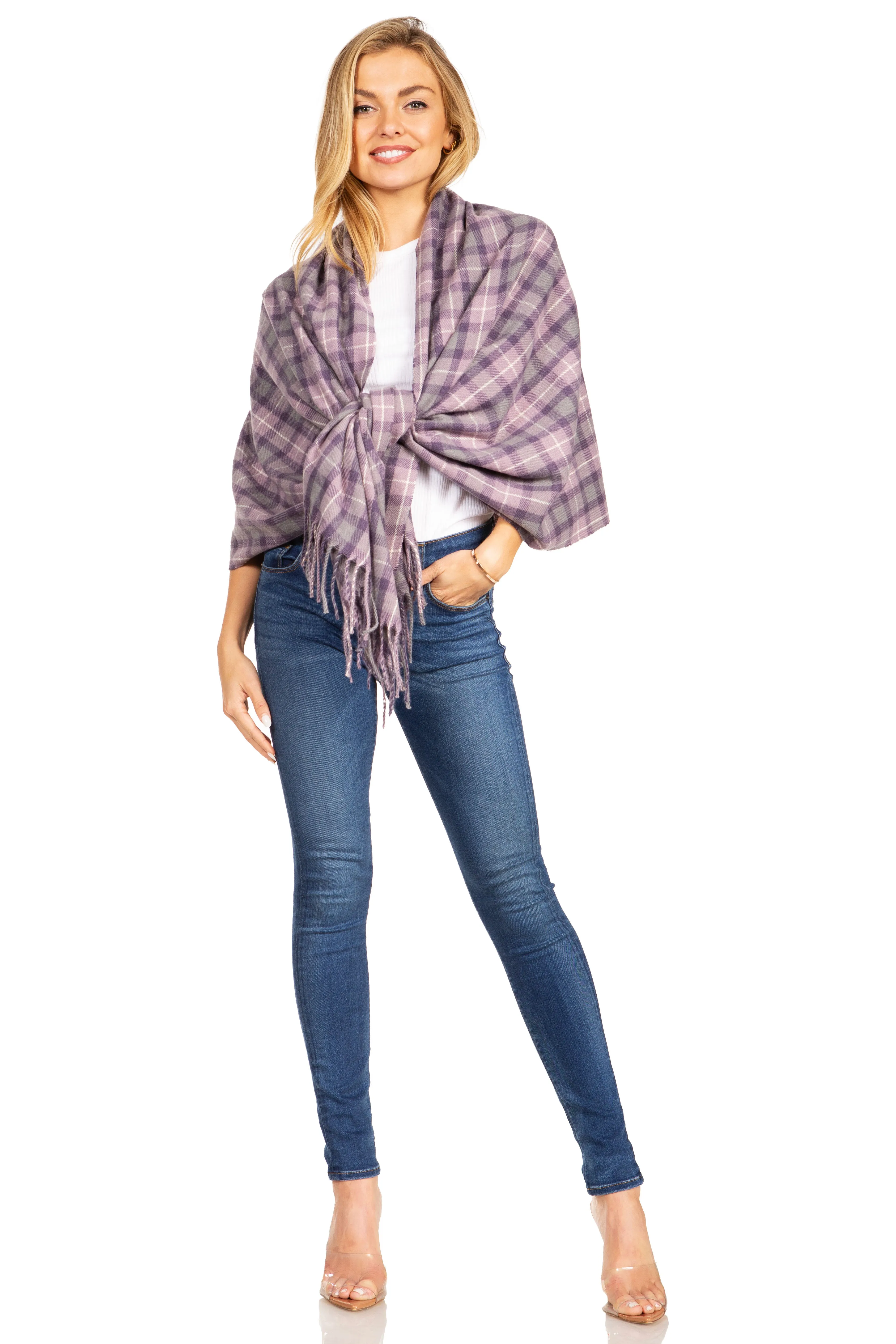 Sakkas Martinna Women's Winter Warm Super Soft and Light Pattern Shawl Scarf Wrap