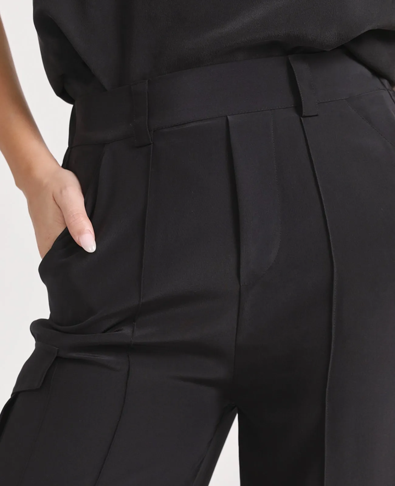 Silk Cargo Pant