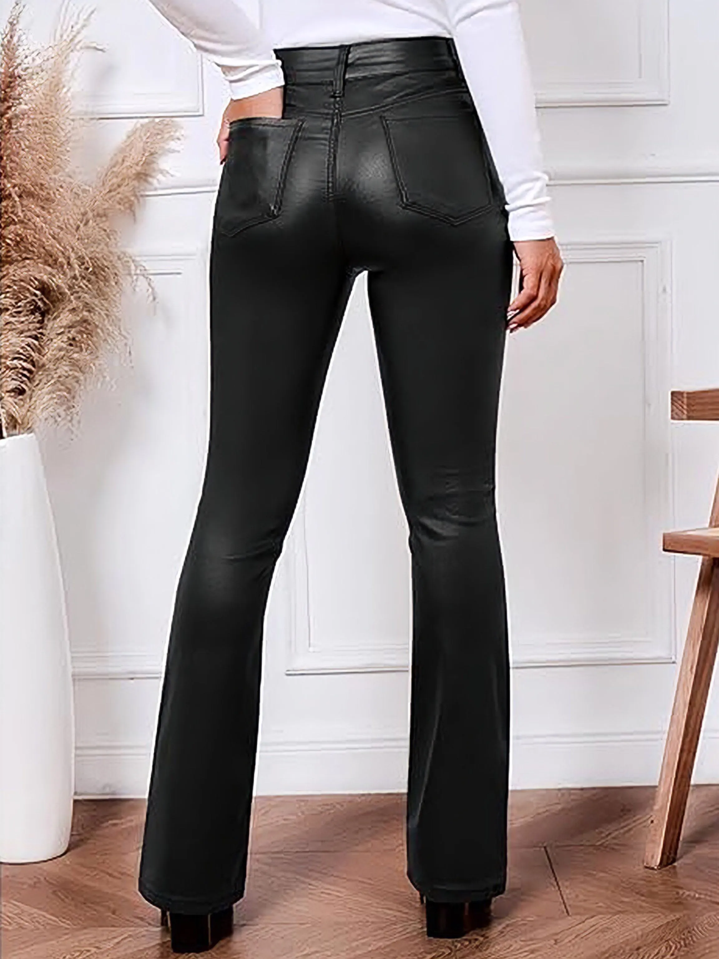 Stylish Bootcut Jeans High Waist Stretchy Denim for Women