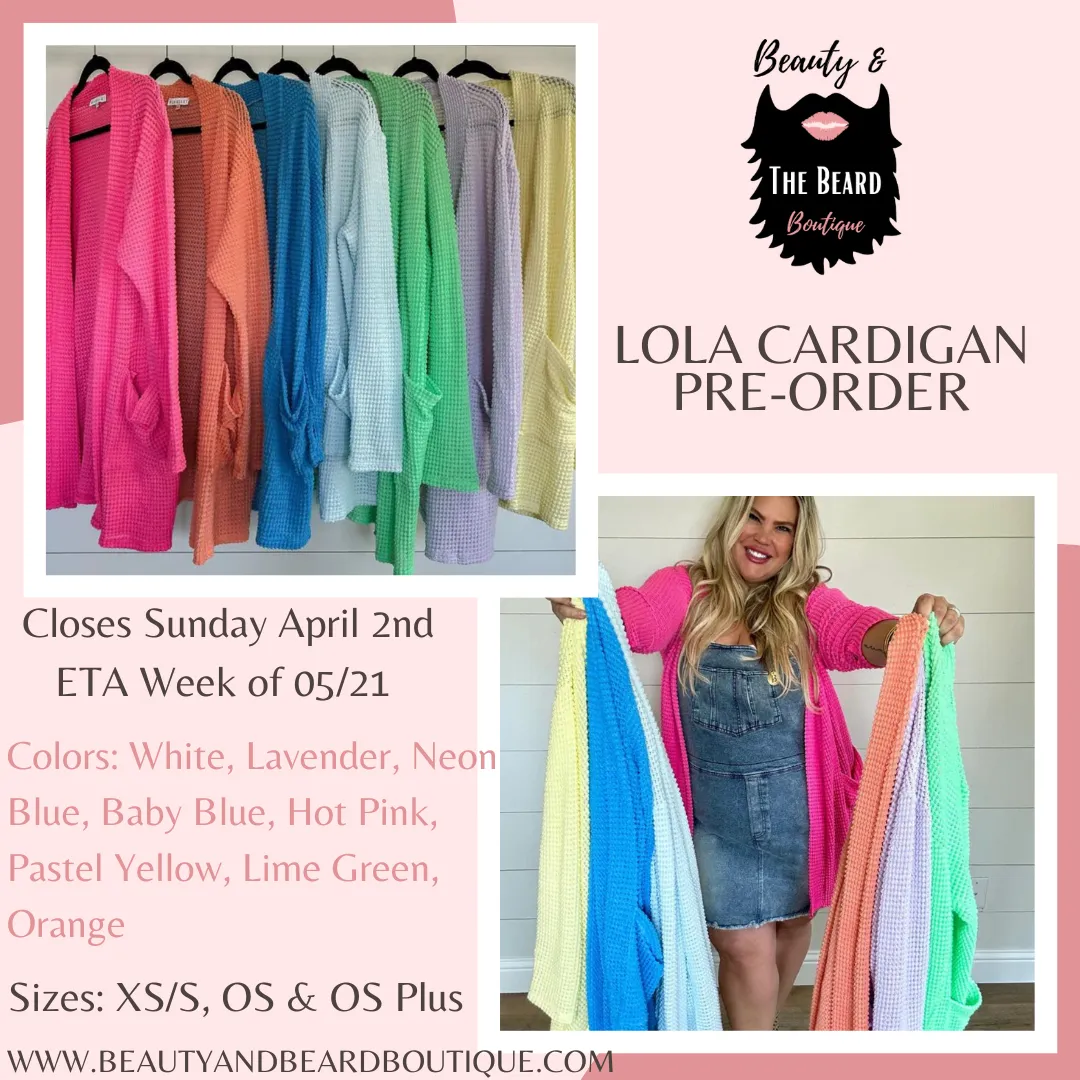 Summer Lola Cardigan Pre-Order