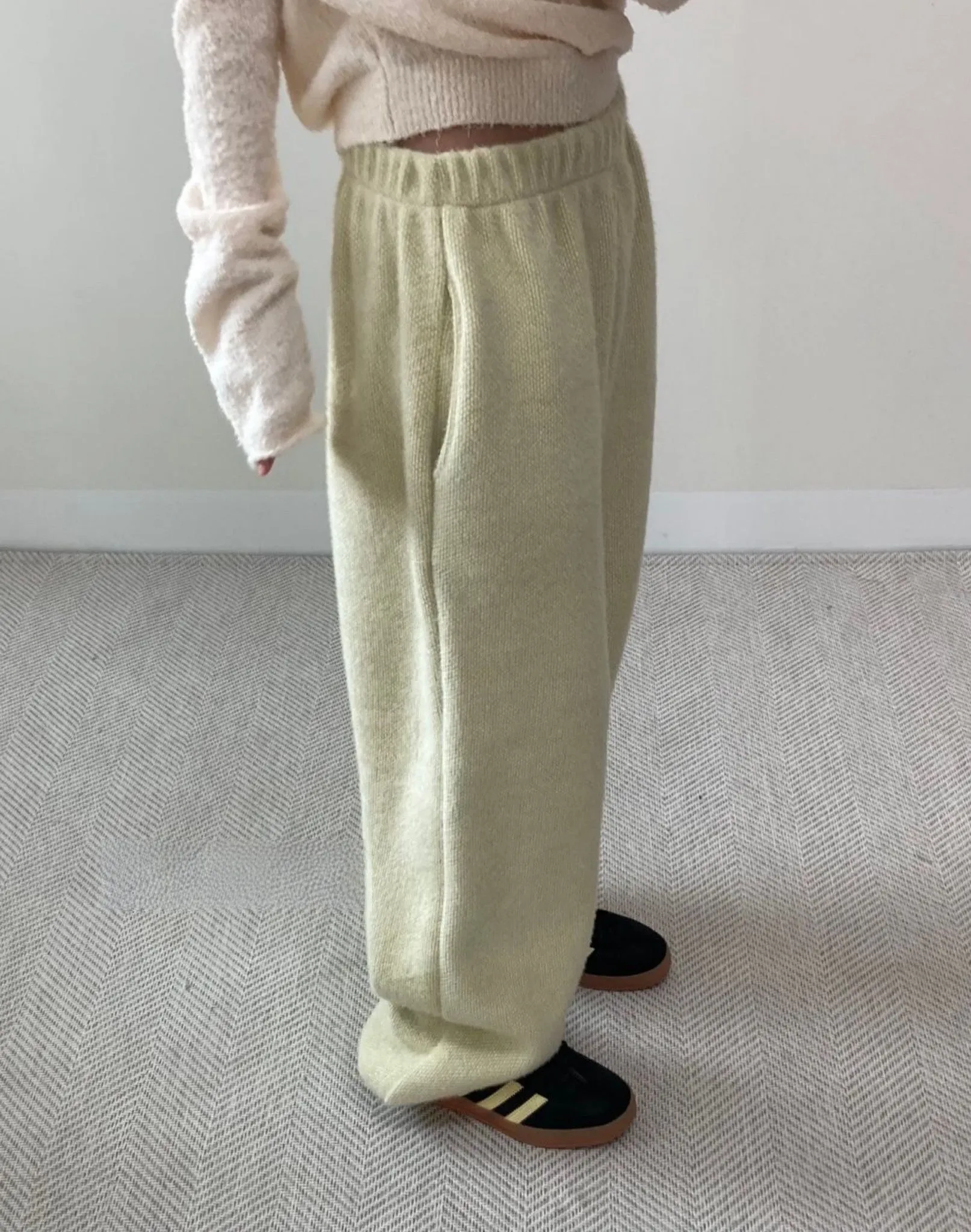 Wilhelmina Fuzzy Loose-Fit Sweatpants